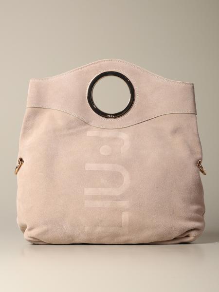 ding Groenland huiselijk Liu Jo Outlet: shoulder bag in suede - Beige | Liu Jo handbag NA0033P0008  online on GIGLIO.COM