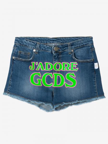 Gcds 荧光印花牛仔短裤