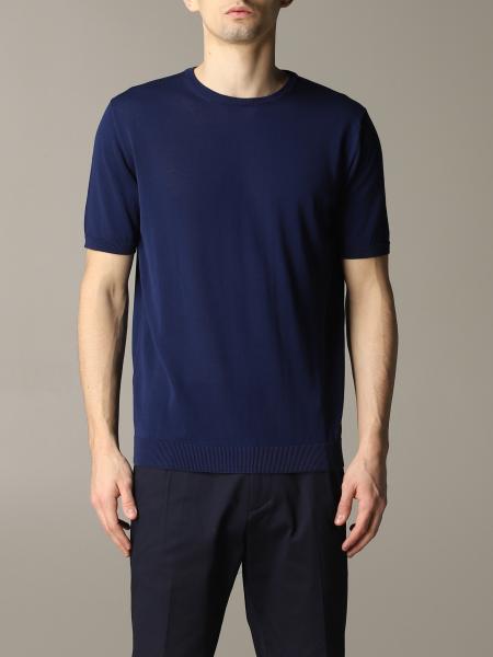 Roberto Collina Outlet: t-shirt for man - Blue 1 | Roberto Collina t ...
