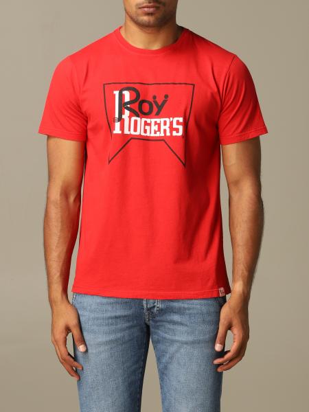 Roy Rogers Outlet: T-shirt con stampa logo - Rosso | T-Shirt Roy Rogers  P20RRU544C748XXXX GIGLIO.COM