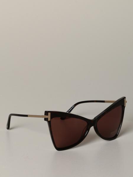 Tom Ford Outlet: glasses in acetate and metal - Brown | Tom Ford sunglasses  FT0767 online on 