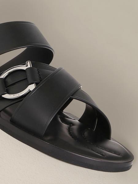 Salvatore Ferragamo Outlet: leather sandal with Mediterranean hook