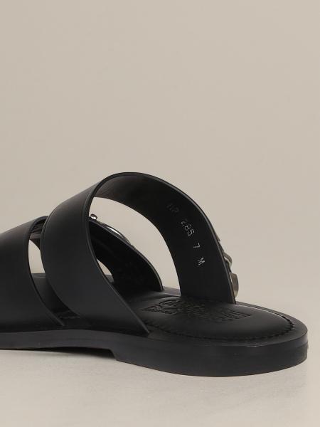 Salvatore Ferragamo Outlet: leather sandal with Mediterranean hook ...