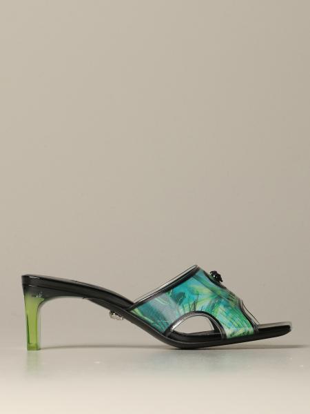 versace sandals green