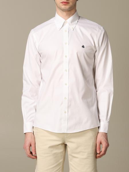 Brooks Brothers Outlet: shirt with button-down collar - White | Brooks ...