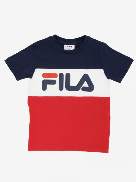 Fila Outlet: t-shirt for boys - White | Fila t-shirt 687192 online on ...