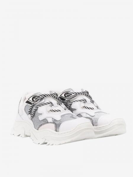 N ° 21 sneakers in leather and glitter