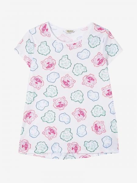 Kenzo Junior Tiger Kenzo Paris logo 印花毛衣