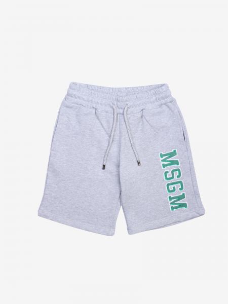 Msgm Kids logo运动短裤