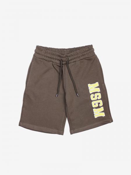 Msgm Kids logo运动短裤