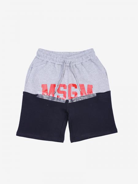 Msgm Kids logo 运动短裤