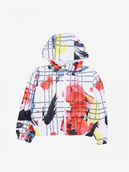 Msgm Kids 拉链连帽运动外套