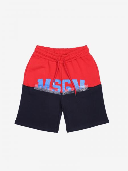 Msgm Kids logo 运动短裤