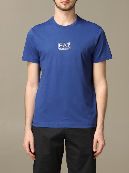 Ea7 Outlet: t-shirt for man - Gnawed Blue | Ea7 t-shirt 8NPT11 PJNQZ ...