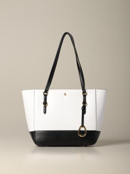 ralph lauren white leather purse