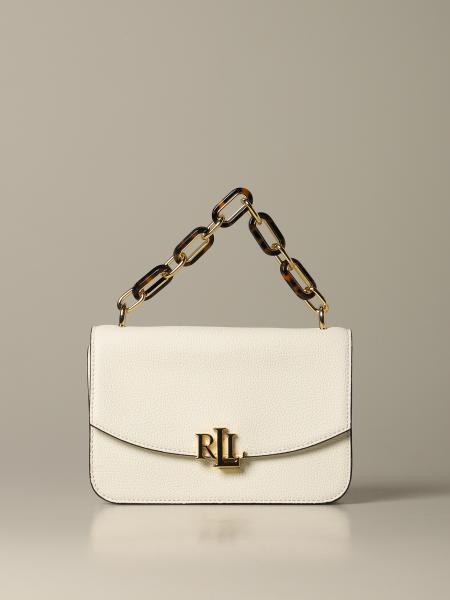 Lauren Ralph Lauren Outlet: handbag for woman - Cream | Lauren Ralph ...
