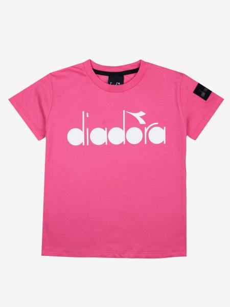 Diadora Outlet: t-shirt for boys - Fuchsia | Diadora t-shirt 019625 ...