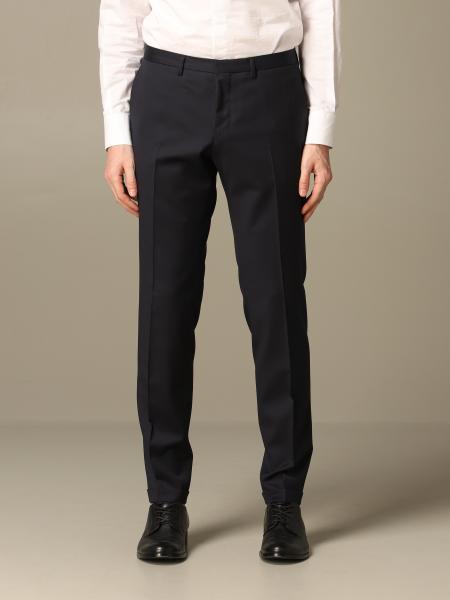 Hugo Boss Outlet: Classic trousers in wool - Blue | Hugo Boss pants