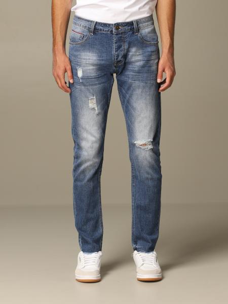 Havana & Co. Outlet: jeans in used denim with tears - Blue | Havana ...