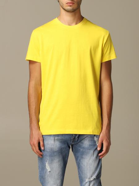 Alessandro Dell'acqua Outlet: t-shirt with back logo - Yellow ...