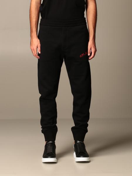 Alexander Mcqueen Outlet: jogging trousers with logo - Black ...