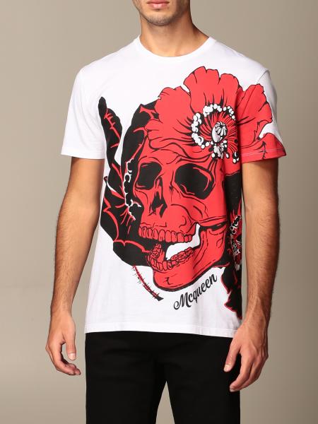 ALEXANDER MCQUEEN: T-shirt with skull print | T-Shirt Alexander 