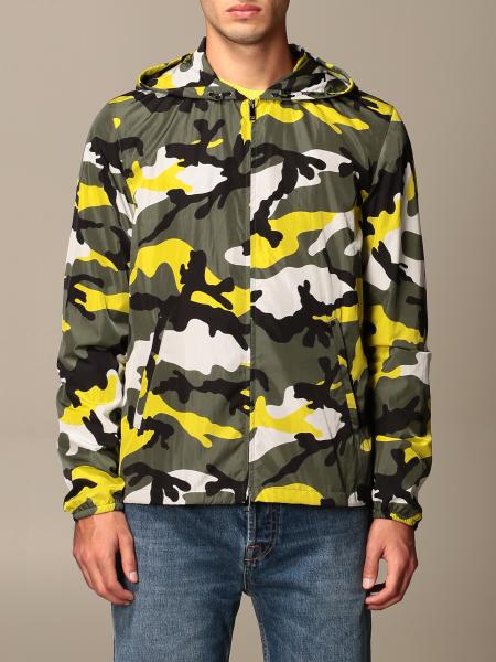 justering føle klo VALENTINO: camouflage sports jacket - Yellow | Valentino jacket UV3CI355  6E0 online on GIGLIO.COM