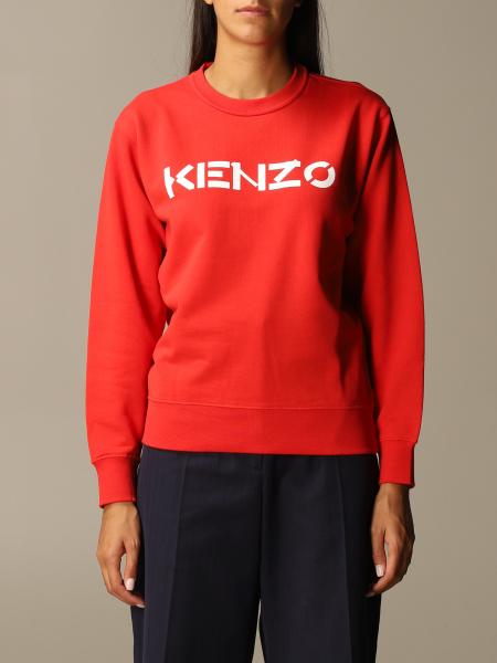 Crew necks Kenzo - Monogram sweater in orange - FB65PU6363SC16