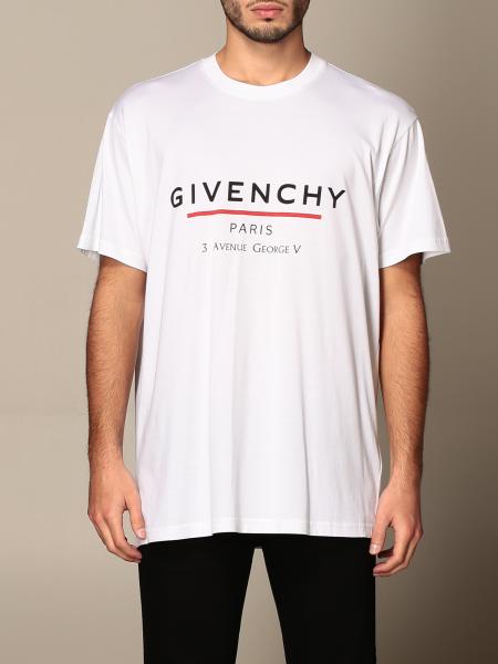 GIVENCHY: T-shirt with logo | T-Shirt Givenchy Men White | T-Shirt ...