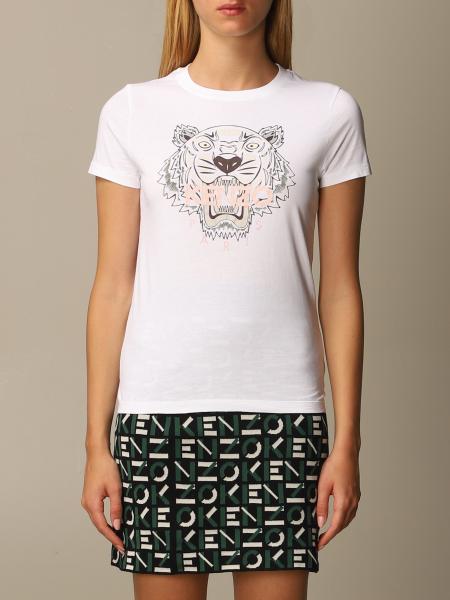 KENZO: t-shirt for women - White | Kenzo t-shirt FA62TS8464YB online on ...