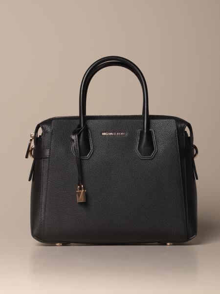 MICHAEL KORS: Mercer Michael bag in textured leather - Black | Michael ...