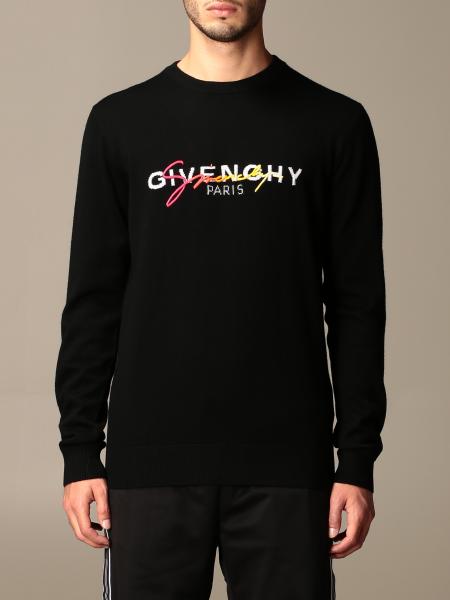 GIVENCHY: crewneck sweater with logo | Sweater Givenchy Men Orange ...