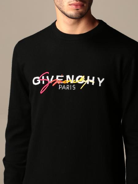 GIVENCHY: crewneck sweater with logo | Sweater Givenchy Men Orange ...