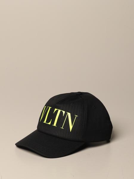 GARAVANI: baseball cap with fluo VLTN logo - Black | Valentino hat UY2HDA10 TWW online GIGLIO.COM