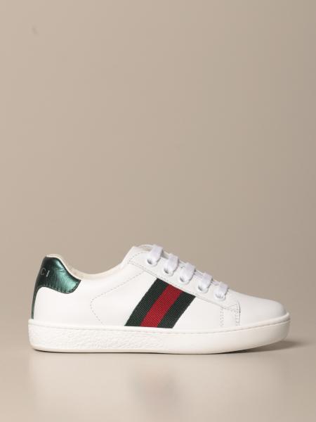 Gucci Ace sneakers in leather with Web bands