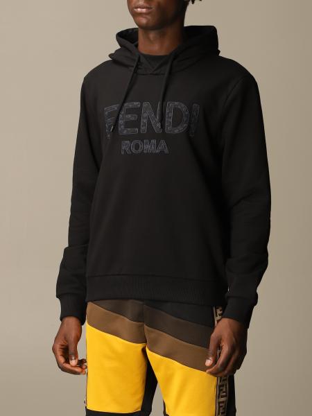 FENDI：スウェットシャツ メンズ - ブラック | GIGLIO.COMオンラインのFendi スウェットシャツ FY0212 ACN6