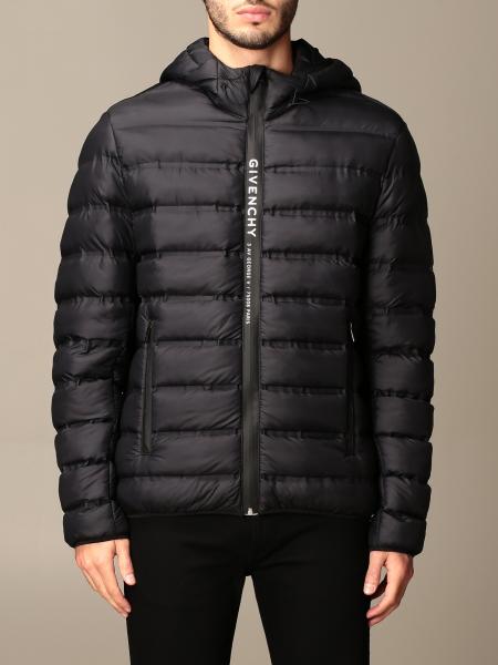 GIVENCHY: down jacket with hood and zip | Sweatshirt Givenchy Men Black ...