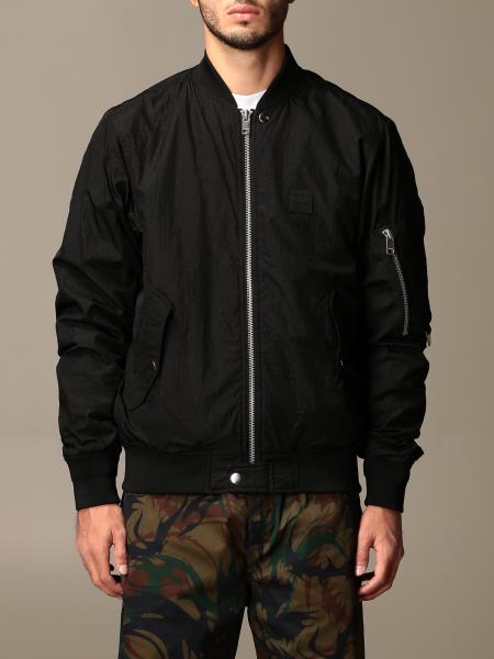 Bungalow mannetje satelliet DIESEL: bomber jacket in nylon with zip - Black | Diesel blazer A00208  0SAZN online on GIGLIO.COM
