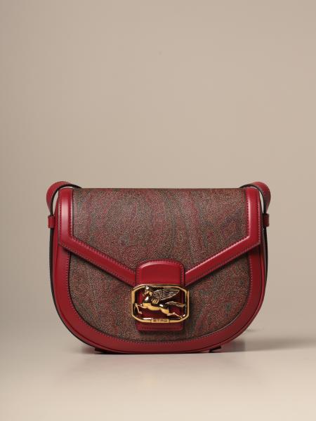 Etro, Bags, Etro Blue White Paisley Leather Tote Red Tie Dye Buckle  Closure Mini Zip Pouch