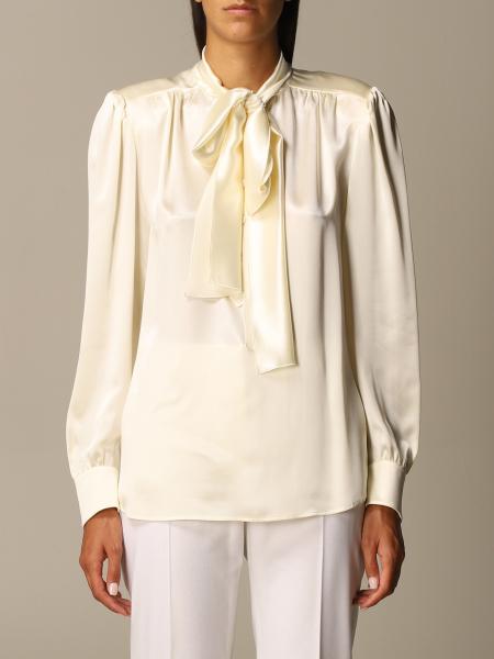 silk cream shirt