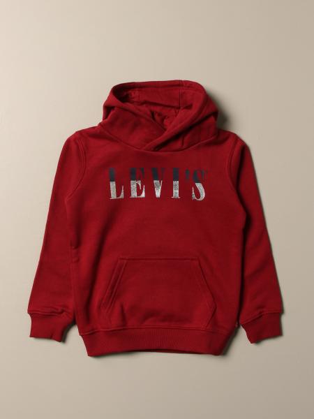 Levi's Outlet: cotton sweatshirt with big logo - Red | Levi's sweater  8EB904 online on 