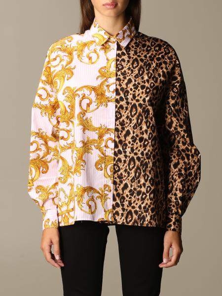 Versace Jeans Couture shirt in baroque and animalier patterned cotton