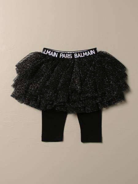 Balmain layered tutu skirt with tights underneath