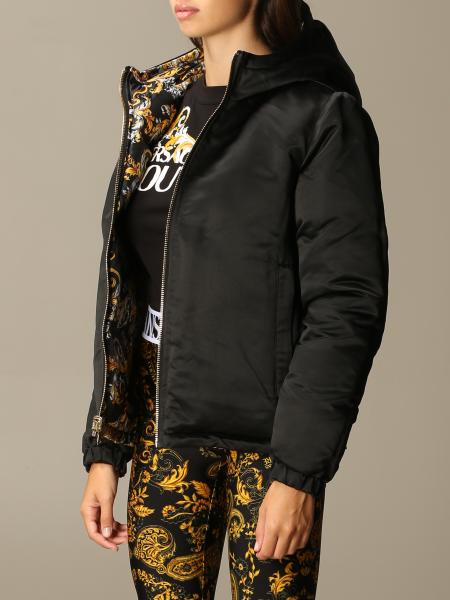 VERSACE JEANS COUTURE: Piumino reversibile a fantasia barocca - Nero |  Giacca Versace Jeans Couture E5HZA95925131 GIGLIO.COM