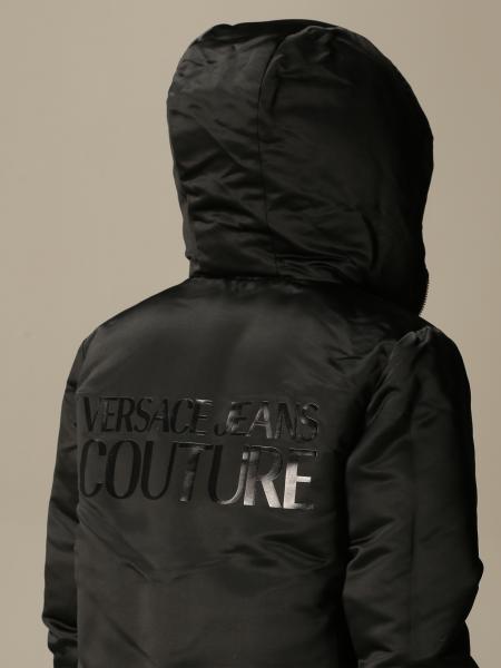 VERSACE JEANS COUTURE: Piumino reversibile a fantasia barocca - Nero |  Giacca Versace Jeans Couture E5HZA95925131 GIGLIO.COM