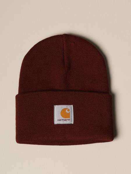 CARHARTT WIP: Carhartt hat in ribbed fabric with applied logo ...