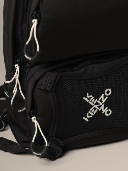 Kenzo Outlet: Sport one-shoulder backpack in nylon with crossed 
