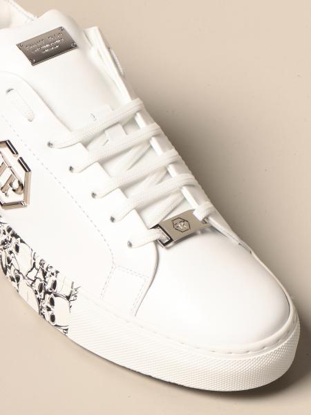 basket philipp plein homme blanche