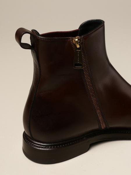 DOLCE & GABBANA: leather ankle boot with zip - Dark | Boots Dolce ...