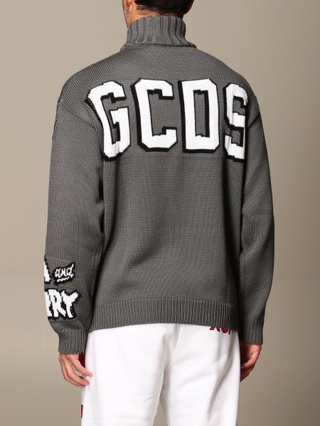 GCDS: turtleneck with big Tom and Jerry - Grey | Sweater Gcds ...